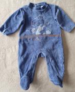 Pyjama grenouillère en velours bleu T54 (1 mois) - Noukie’s, Enfants & Bébés, Vêtements de bébé | Taille 56, Comme neuf, Noukie’s