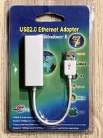 USB 2.0 Ethernet Adapter, Computers en Software, Netwerk switches, Ophalen of Verzenden, Nieuw