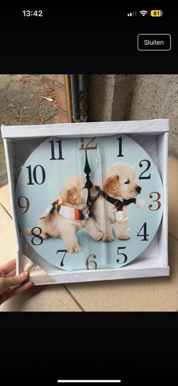 Klok beschikbaar voor biedingen