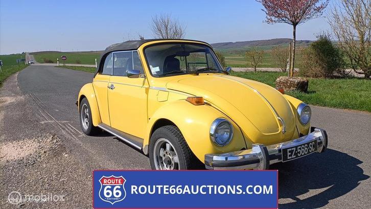 Volkswagen Beetle Cabriolet | 1975 | Route 66 Auctions, Auto's, Oldtimers, Bedrijf, Te koop, Volkswagen, Benzine, Overige carrosserie