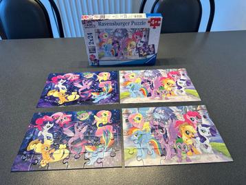 Ravensburger 2 puzzles 24 pièces My little pony, Enlèvement ou Envoi, 10 à 50 pièces, Utilisé, 4 à 6 ans