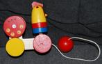 Houten speelgoed (trek Kip), Kinderen en Baby's, Ophalen of Verzenden, Zo goed als nieuw, Duw- of Trekspeelgoed