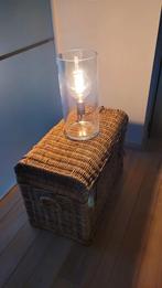 Design tafellamp in glas., Huis en Inrichting, Lampen | Tafellampen, Ophalen, Glas