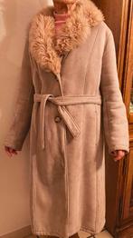 Manteau daim femme, Enlèvement, Comme neuf, Taille 42/44 (L), Beige