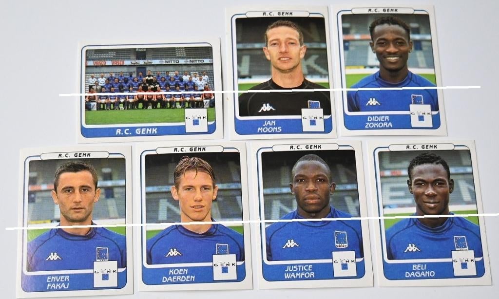 Panini/Football 2002/R.C. Genk/8 autocollants, Envoi, Comme neuf, Affiche, Image ou Autocollant