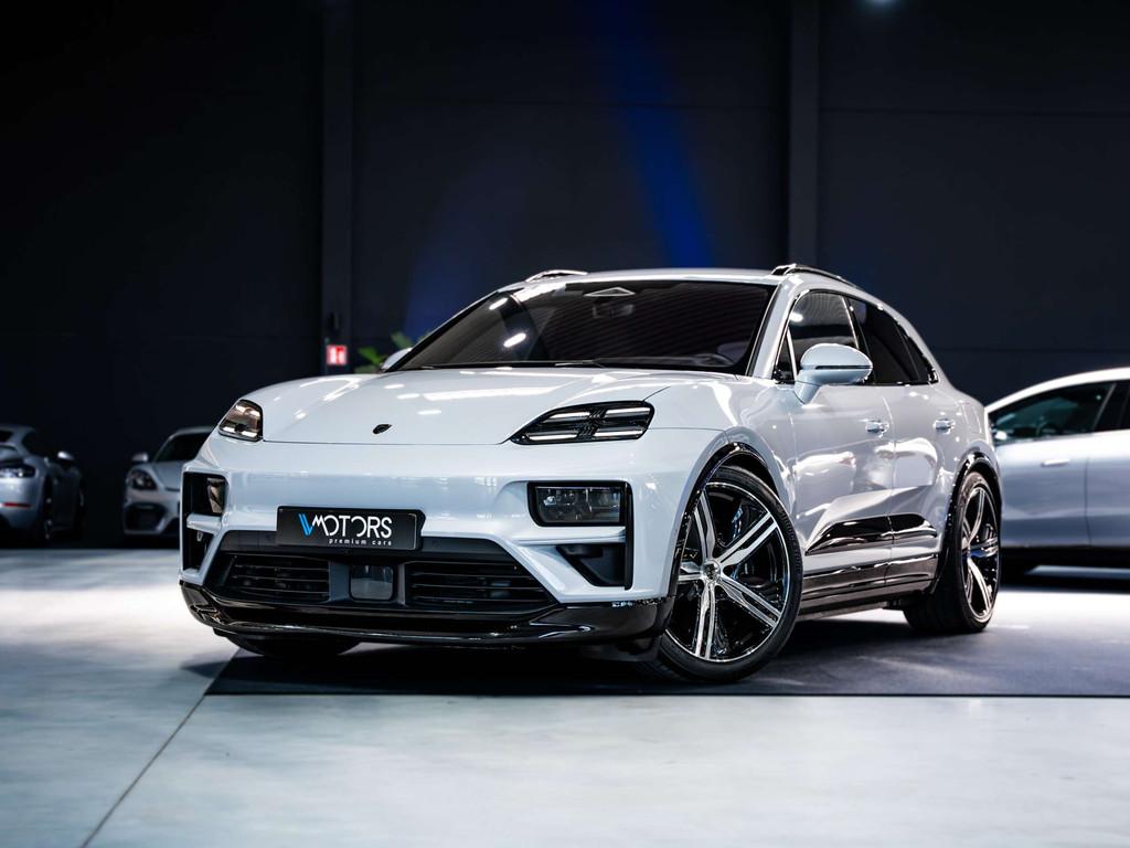 Porsche Macan e-Macan 100 kWh Turbo - Burmester - PASM - HUD, Auto's, Porsche, Automaat, Wit, Leder, 5 zetels