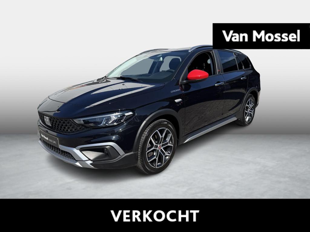 Fiat Tipo SW 1.5 Hybrid 130 DCT7 (RED) CROSS, Auto's, Fiat, Stof, 4 cilinders, 1435 kg, Zwart