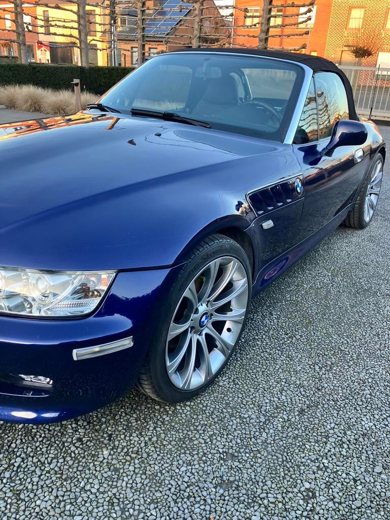 Bmw Z3 M uitvoering 18i met 115 pk, Auto's, BMW, Achterwielaandrijving, Blauw, Leder, Handgeschakeld