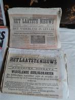 100 tal oorlogskranten met posters Wo 2, Ophalen