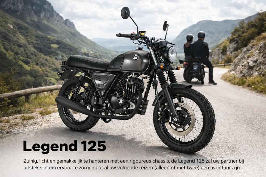 Bluroc (bullit)Legend 125 cc Actie by cfmotoflanders, Motos, Entreprise, 125 cm³, Permis Moto A1 minimum, Neuf
