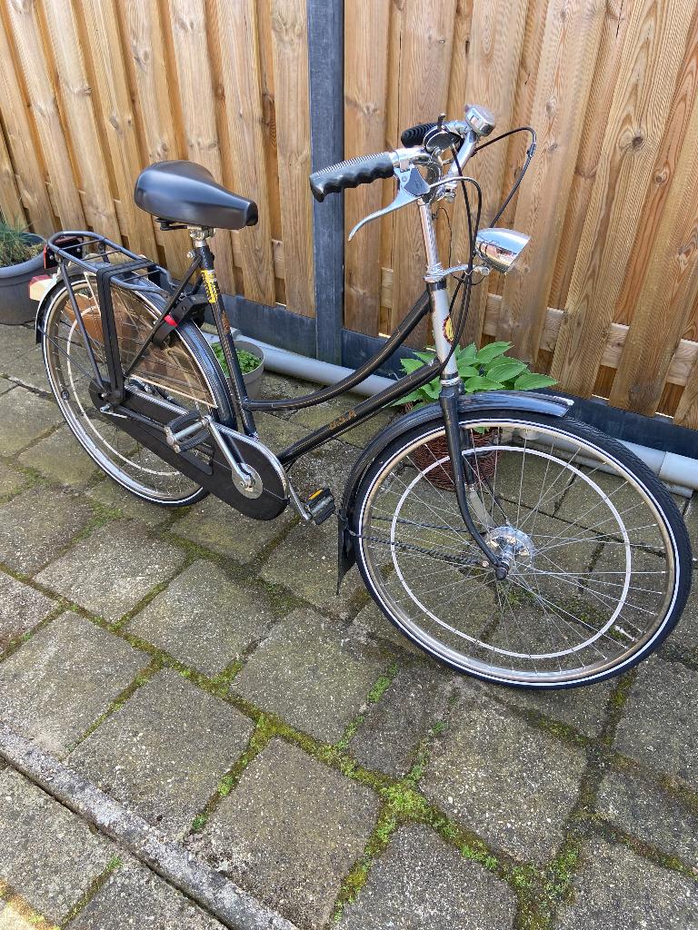 Vintage damesfiets bsa, Gebruikt, Versnellingen, 56 cm of meer, Trommelrem