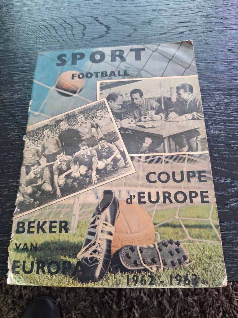 Sport football  beker van  europa  1962-63, Ophalen of Verzenden, Sticker