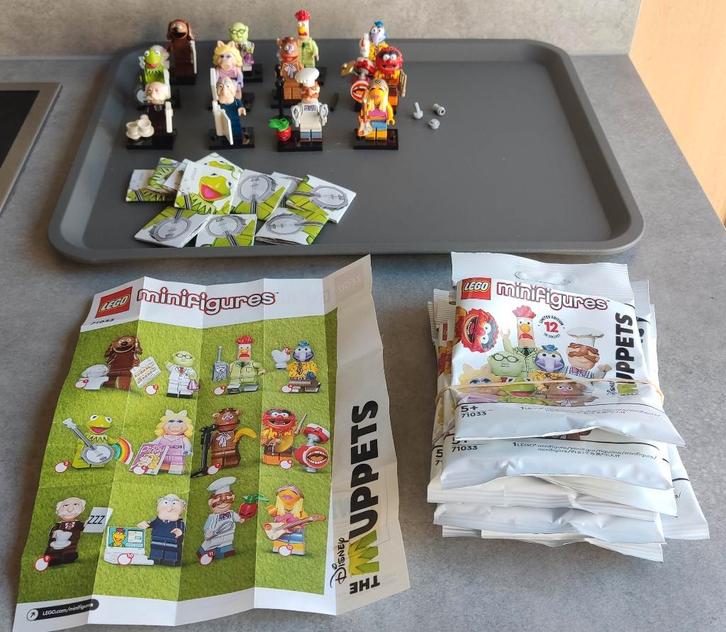lego minifigures 71033 the muppets complete reeks, Kinderen en Baby's, Speelgoed | Duplo en Lego, Zo goed als nieuw, Lego, Complete set