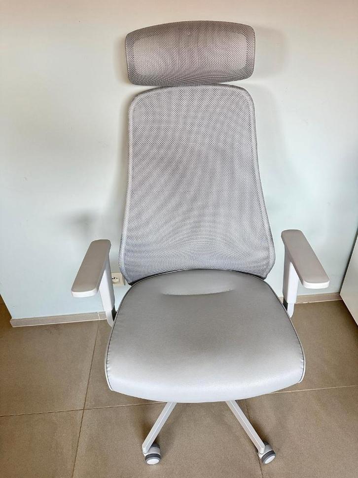 Chaise de bureau IKEA MATCHSPEL, Maison & Meubles, Chaises de bureau, Comme neuf, Chaise de bureau, Gris, Ergonomique, Chaise de bureau de gaming