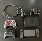 Nintendo Switch mer 2 extra controllers, Games en Spelcomputers, Spelcomputers | Nintendo Switch, Ophalen, Zo goed als nieuw, Met 3 controllers of meer