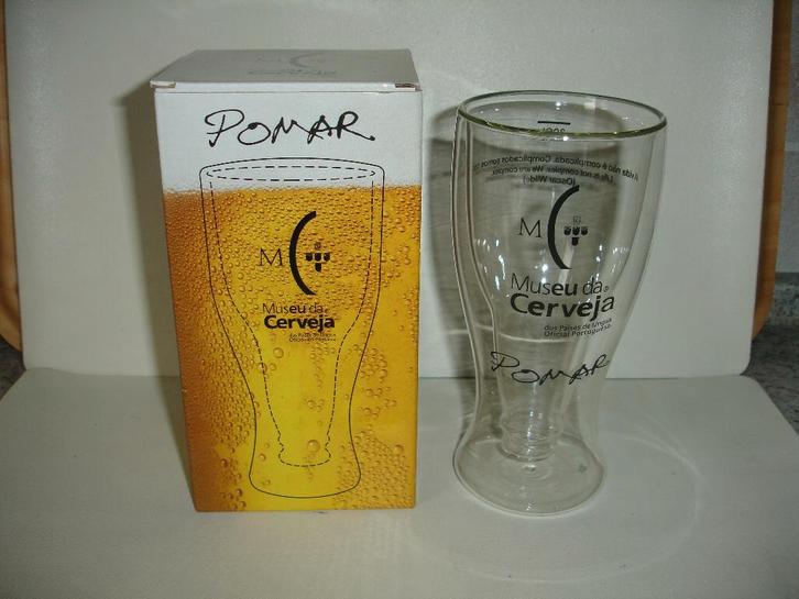 Bierglas Pomar, Musea da Cerveja, Portugal, 30cl, Verzamelen, Glas en Drinkglazen, Zo goed als nieuw, Bierglas, Ophalen of Verzenden