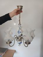 Lustre ancien porcelaine et opaline, Enlèvement