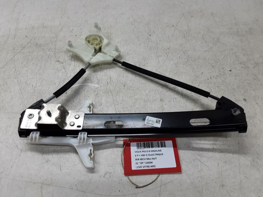 MECANISME VITRE ARRIÈRE DROIT Polo VI (AW1) (2G6839462C), Autos : Pièces & Accessoires, Vitres & Accessoires, Volkswagen, Utilisé