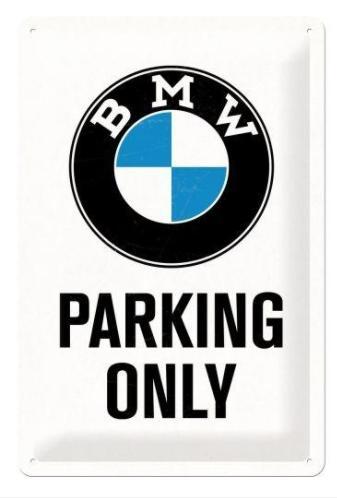 BMW Parking Only metalen garage reclame bord, Verzamelen, Merken en Reclamevoorwerpen, Nieuw, Reclamebord, Ophalen of Verzenden
