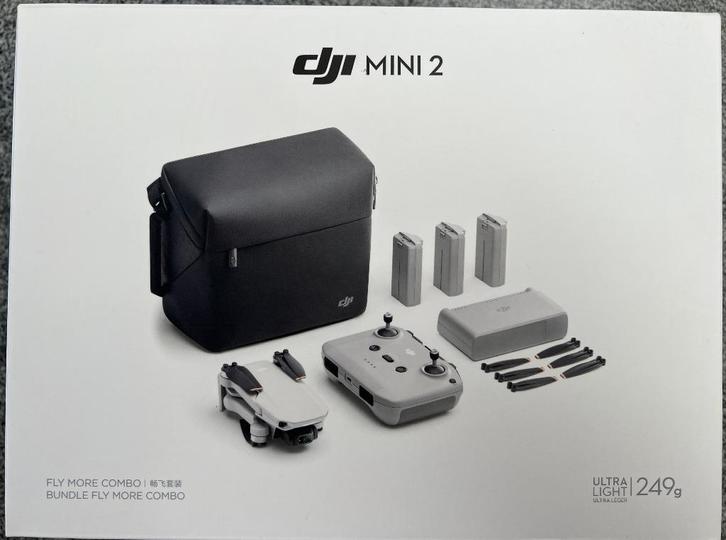 DJI drone mini 2 fly more combo + 2 paar stealth propellers, Audio, Tv en Foto, Drones, Zo goed als nieuw, Cameradrone, Standaardkwaliteit