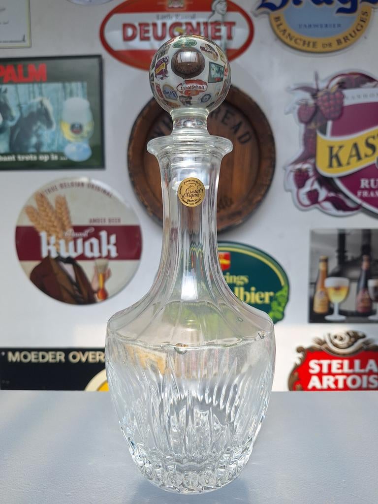 Elegante Franse Vintage Kristallen Karaf, Antiek en Kunst, Antiek | Glaswerk en Kristal, Ophalen