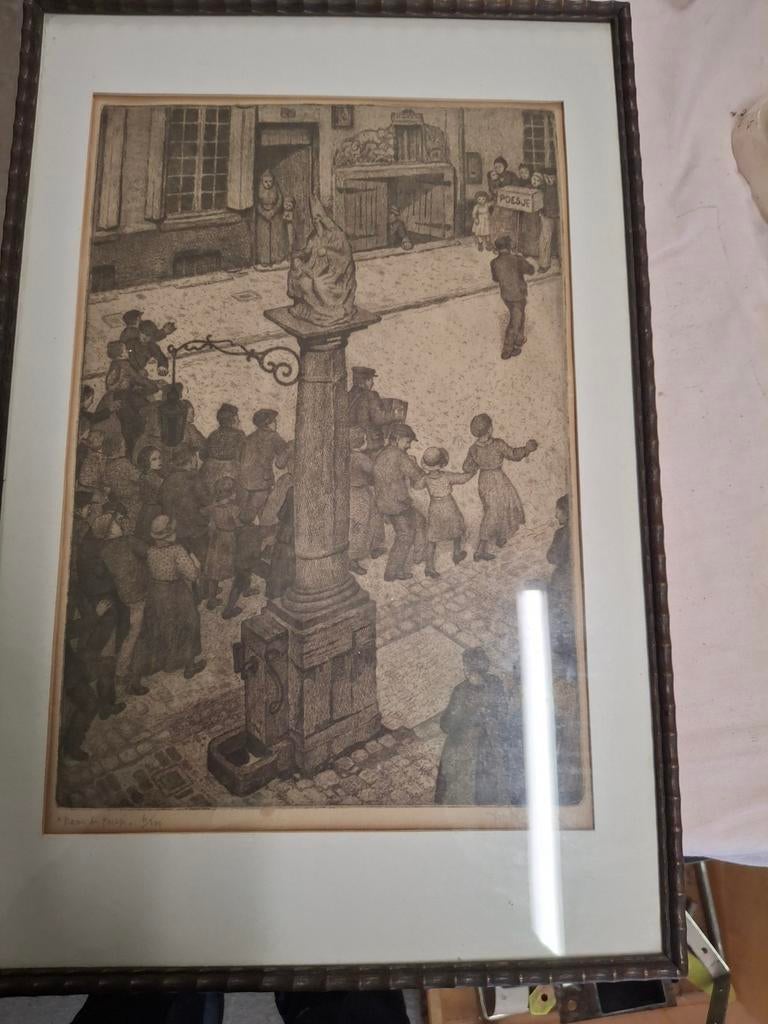 De poesjes, Enlèvement, Eau-forte