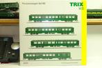 TRIX 23221 H0 set 4 M2 vertes SNCB/NMBS Ep.3 éclairées leds, Gelijkstroom, Trix, Wagon, Ophalen of Verzenden