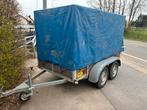Remorque double essieux bachee, Ophalen, Zo goed als nieuw