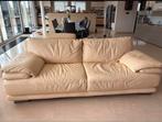 3-zitsbank, Ophalen, Zo goed als nieuw, Leer
