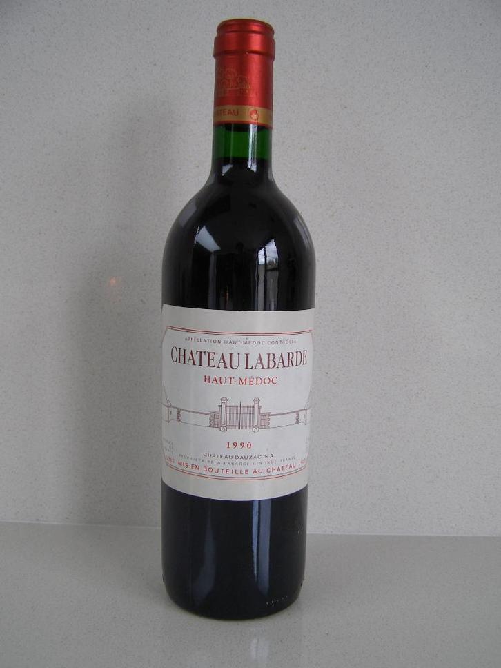 1990  Chateau Labarde, Verzamelen, Wijnen, Zo goed als nieuw, Rode wijn, Frankrijk, Vol, Ophalen of Verzenden