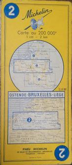 Carte pneu Michelin Belgique 1961, Belgique, Michelin, Utilisé, Carte géographique