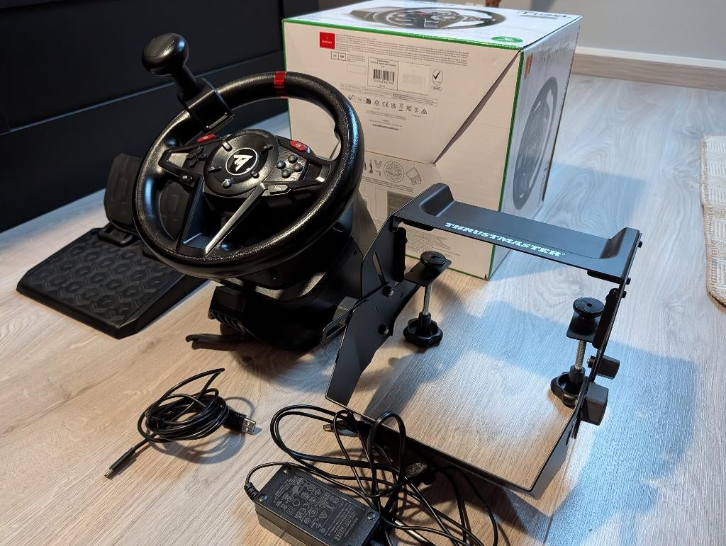 Thrustmaster T128 PC/XBOX + Heavy Equipment Bundle, Computers en Software, Joysticks, Zo goed als nieuw, Ophalen