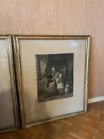 2 kaders met zwart witte replica naar Kretzschmer, Ophalen