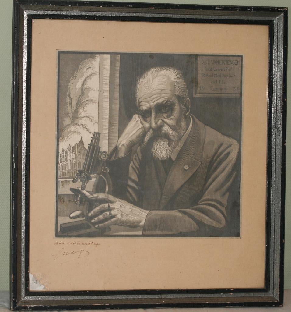 Frans Ermengem - epreuve d'artiste avant tirage, Antiquités & Art, Enlèvement ou Envoi, Eau-forte, Signé