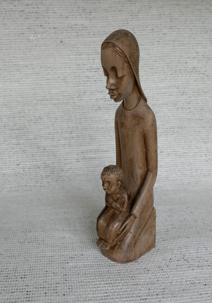 Afrikaans beeldje, Afrique, Bois, Enlèvement, Femme