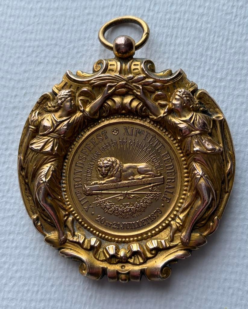 Médaille de Namur 1879, Enlèvement ou Envoi, Bronze