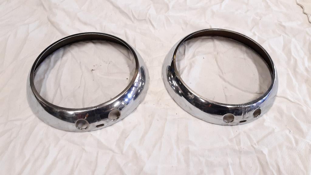 Koplampring Chrome CIBIE, Classic Mini Special, Auto-onderdelen, Verlichting, Mini, Rover, Austin, Nieuw, Ophalen