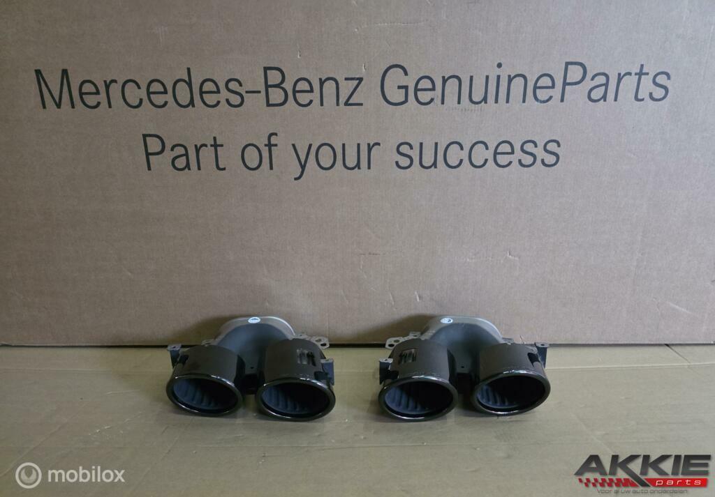 Mercedes A45 CLA45 GLA45 C43 GLE53 AMG Uitlaatsierstukken, Gebruikt, Ophalen of Verzenden