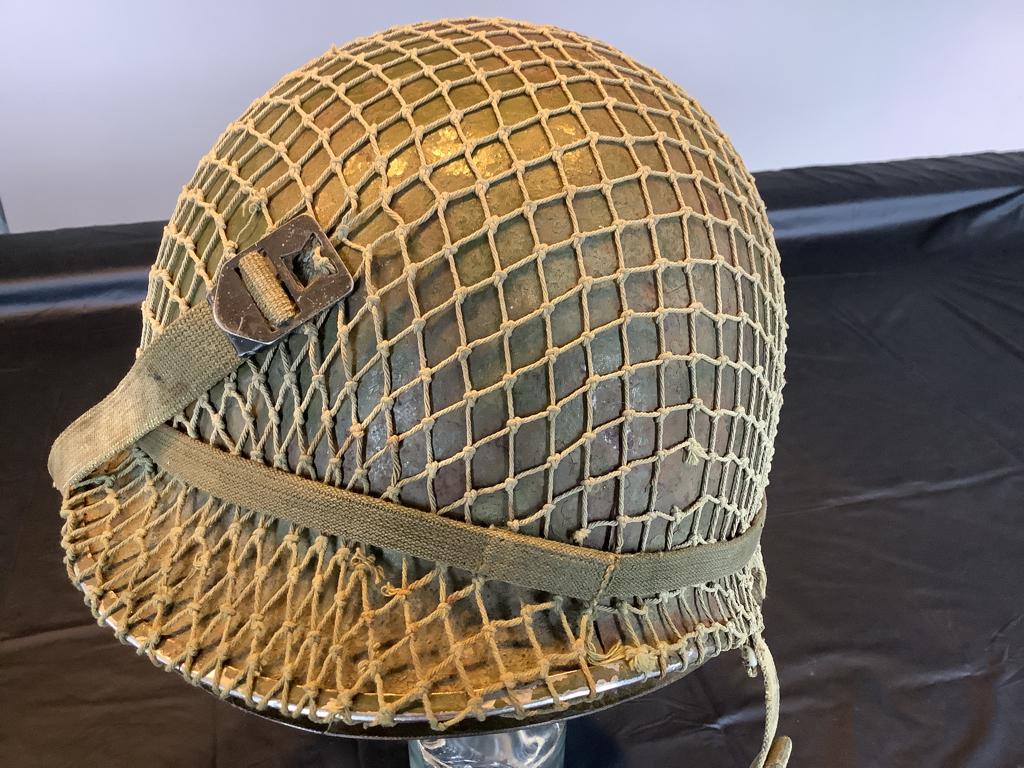 Casque US terrain ardennes ww2 pates  fixes, Collections, Enlèvement ou Envoi