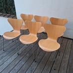 6 chaises Série 7 de Arne Jacobsen pour Fritz Hansen -hêtre