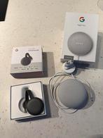 Google Nest mini 2de Gen + Google Chromecast, Enlèvement ou Envoi, Utilisé