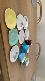 3 kopjes Boch en kleine bordjes, Ophalen, Gebruikt, Bord(en), Overige stijlen