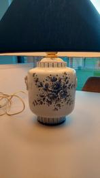 Keramische tafellamp in Delfts blauw-achtig met lampkap, Ophalen, Overige materialen, Gebruikt, Delft