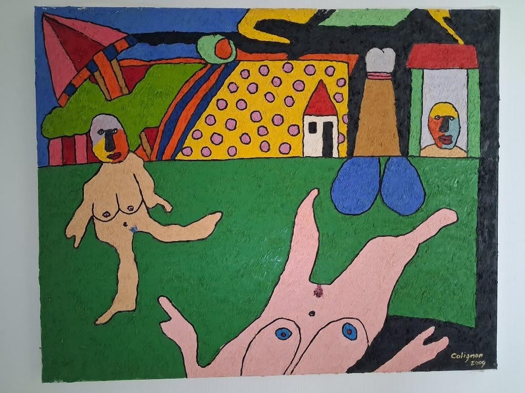 schilderij van Roger Colignon, Ophalen of Verzenden