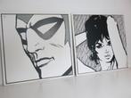 deux cadres vintage Ikea Pop art Transtrand Ansikten, Enlèvement ou Envoi