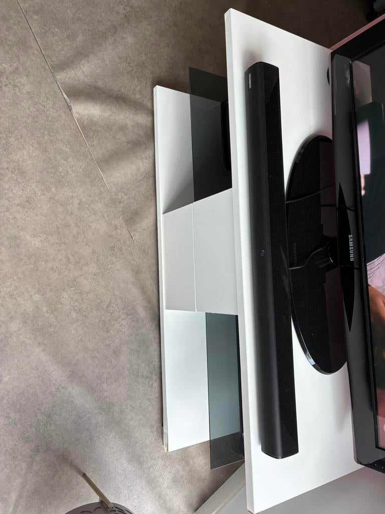 Meuble TV laqué blanc, TV, Hi-fi & Vidéo, Enlèvement, Utilisé