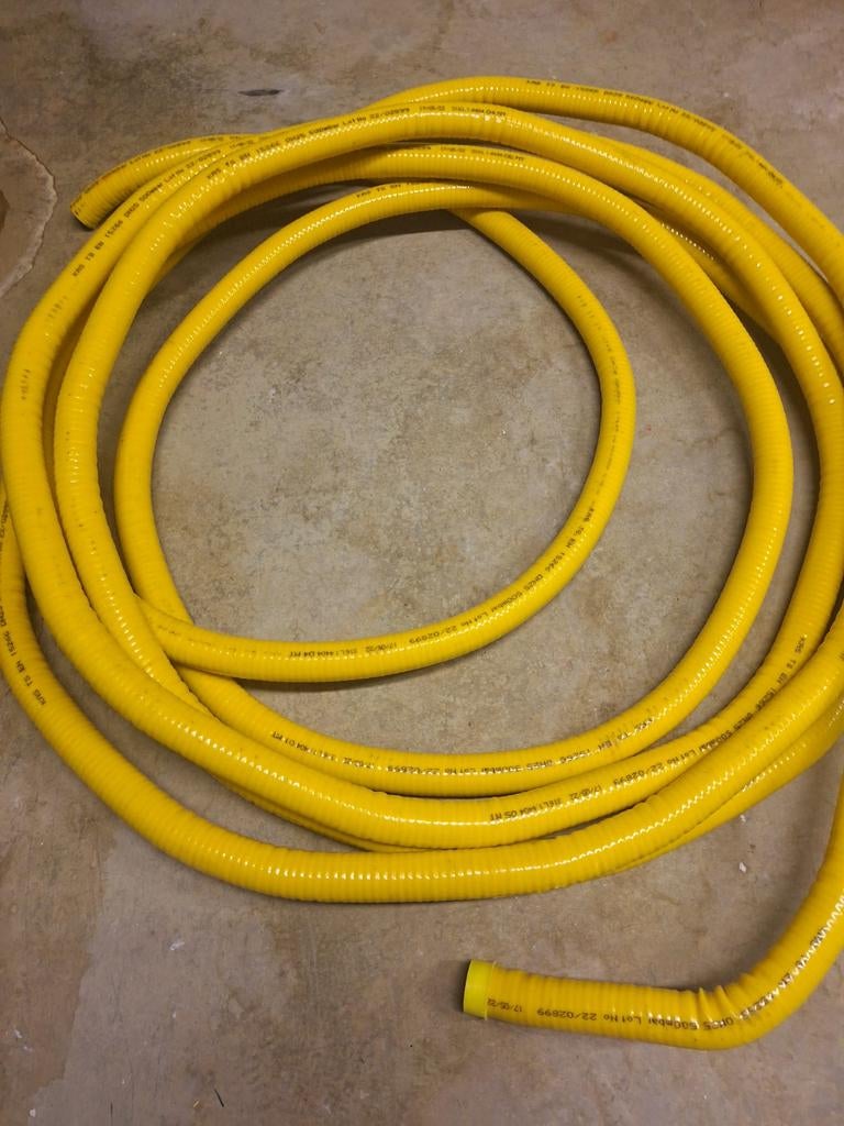 Flexibele gasslang DN25 13m, Ophalen