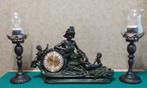 zware antieke schouwgarnituur, Antiek en Kunst, Antiek | Klokken, Ophalen