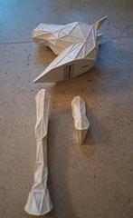 Soonsalon wanddecoratie 3D in 3 delen, Ophalen of Verzenden