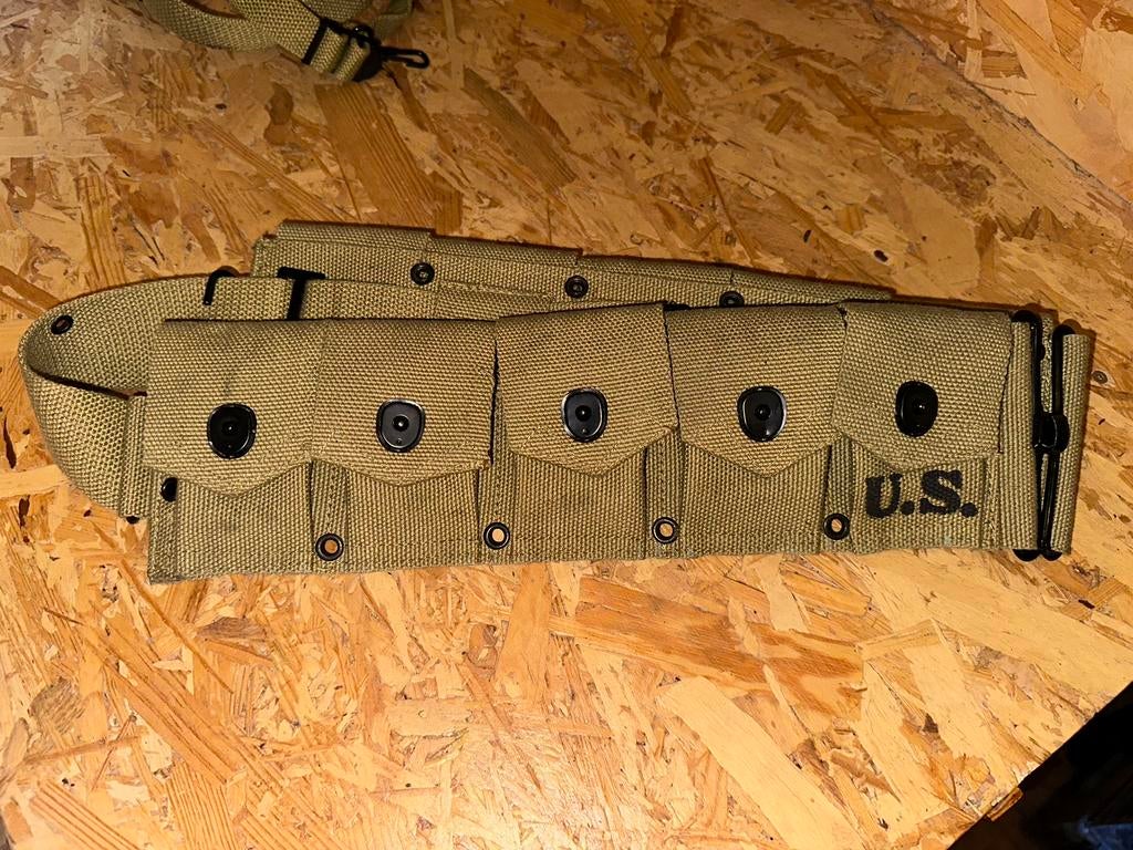 Ceinturon m1 Garand US ww2 copie, Enlèvement ou Envoi, Armée de terre, Vêtements ou Chaussures